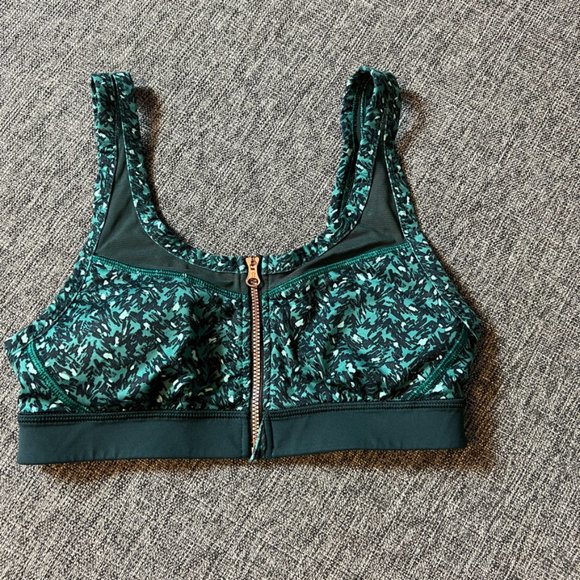 LULULEMON Drop It Like It's Hot green sports bra small EUC - Picture 4 of 7